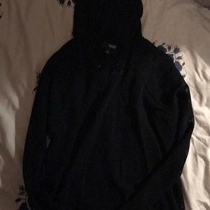Black mesh hoodie